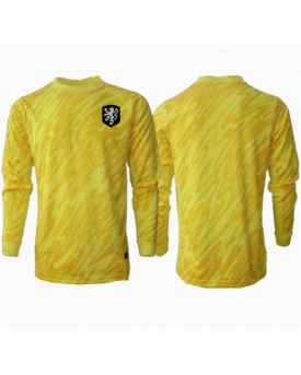 Paesi Bassi Portiere Maglia Gara Trasferta Repliche Europei 2024 Maniche Lunghe